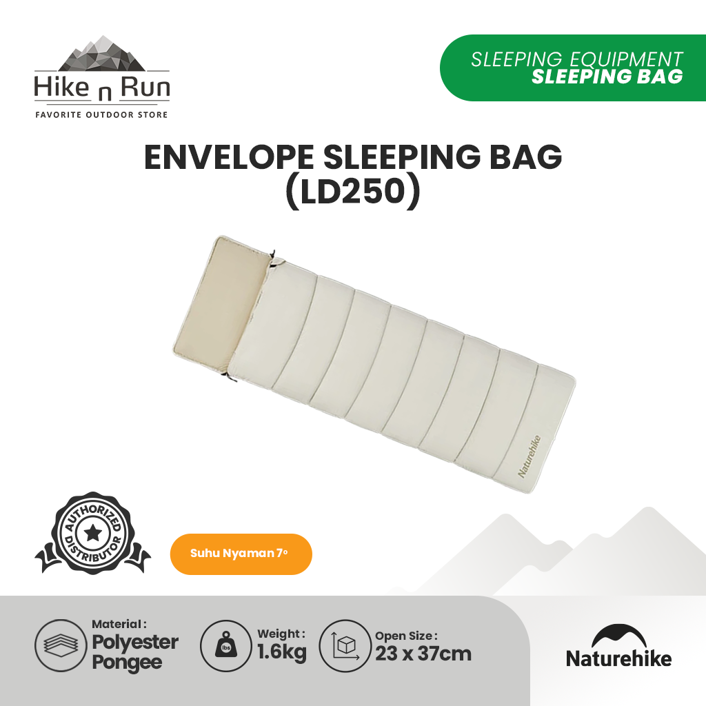 Kantung Tidur Naturehike CNK2300SD016 Envelope Cotton Sleeping Bag