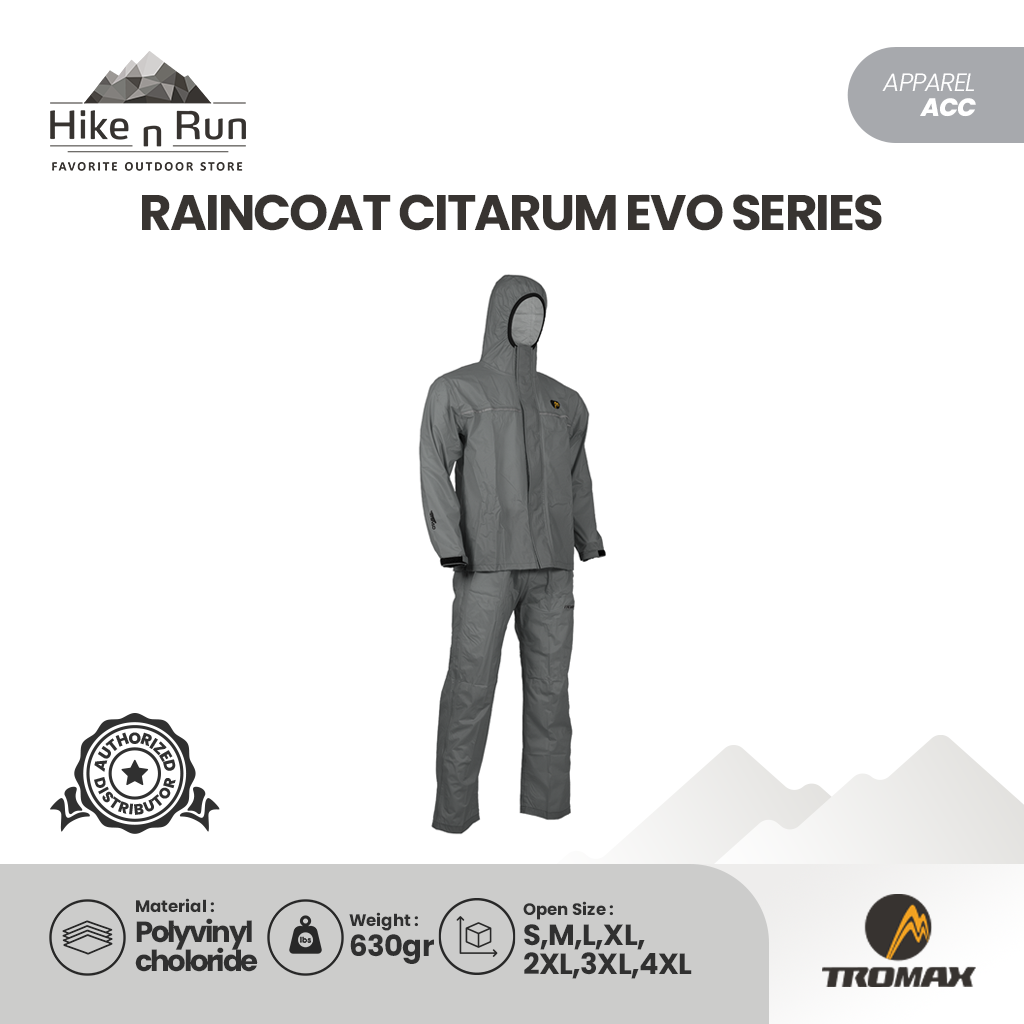 Tromax Citarum Evo Series Jas Hujan Waterproof Raincoat