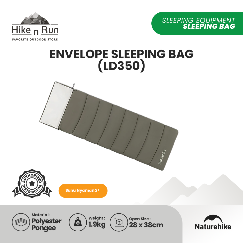 Kantung Tidur Naturehike CNK2300SD016 Envelope Cotton Sleeping Bag