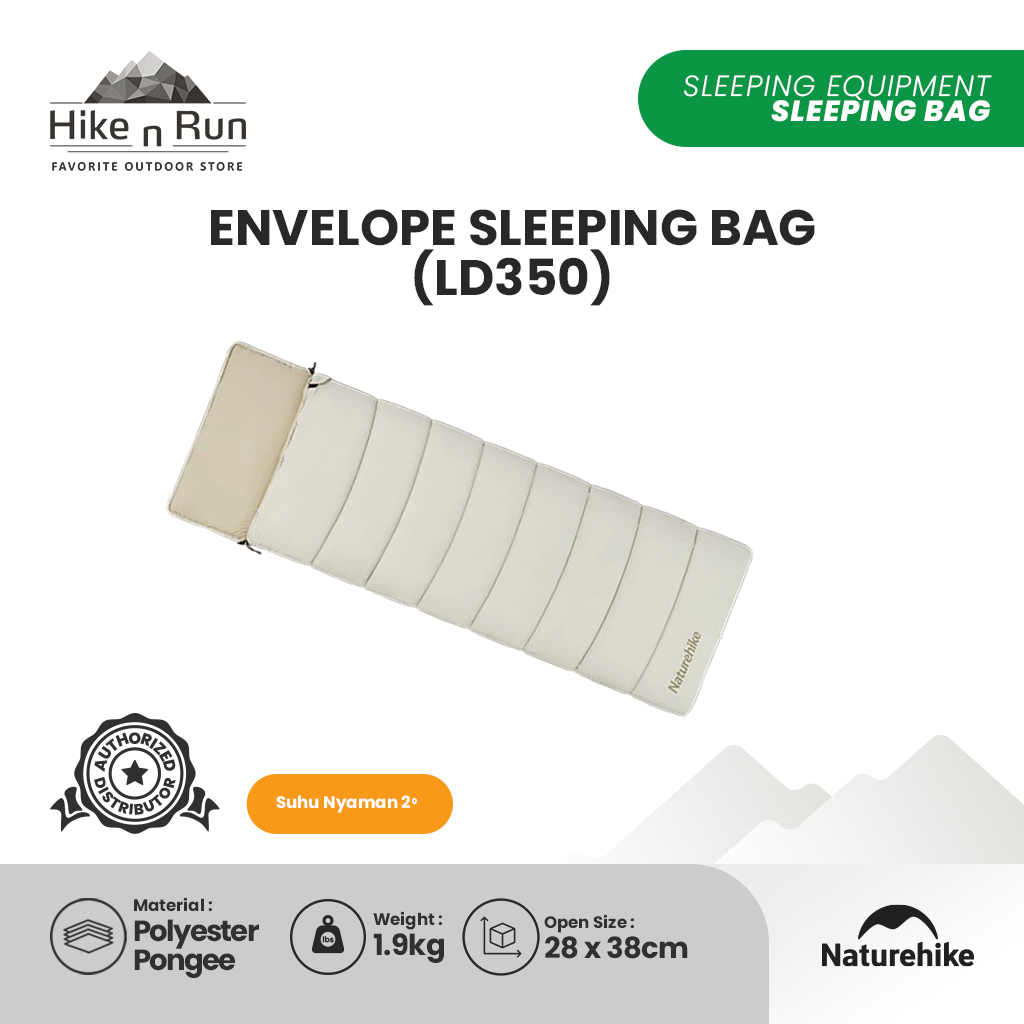 Kantung Tidur Naturehike CNK2300SD016 Envelope Cotton Sleeping Bag