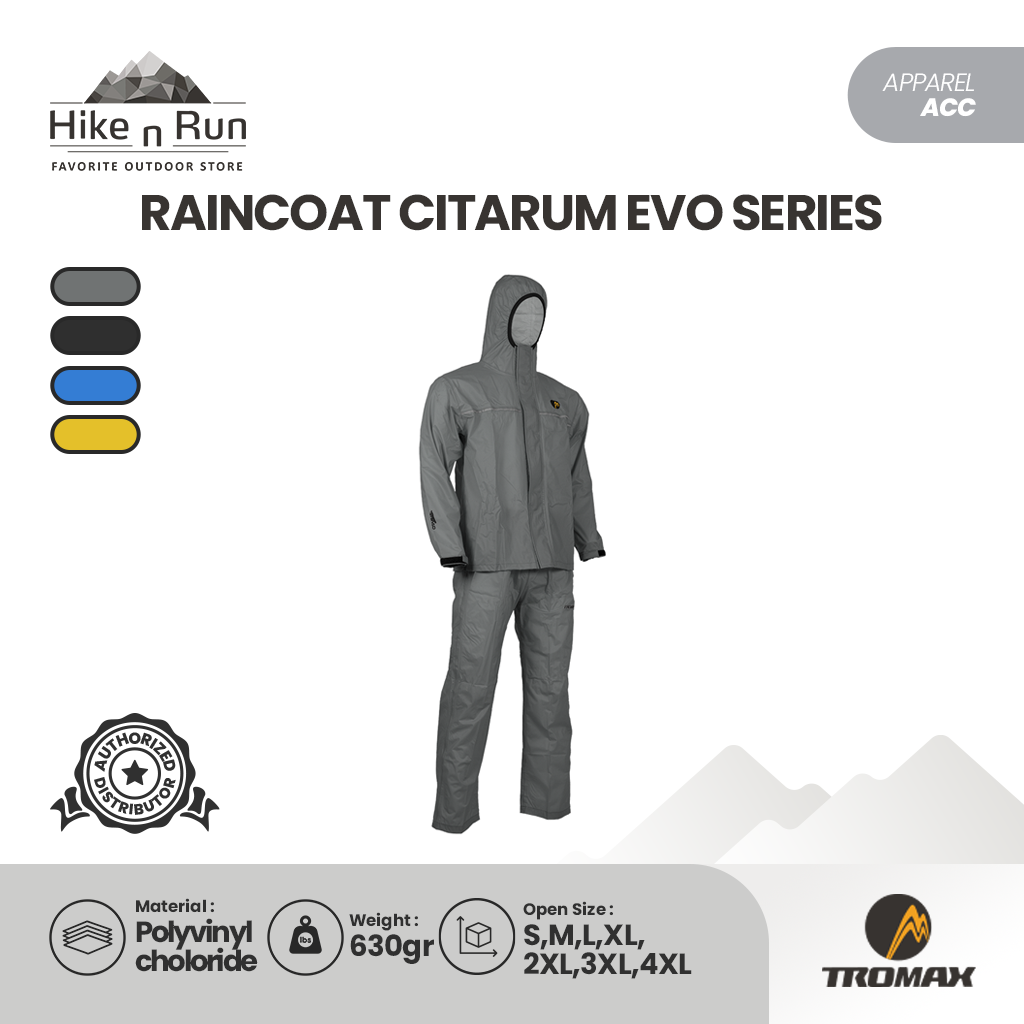 Tromax Citarum Evo Series Jas Hujan Waterproof Raincoat