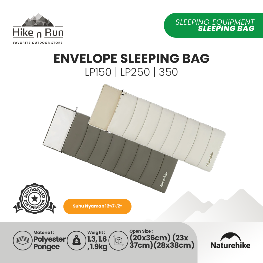 Kantung Tidur Naturehike CNK2300SD016 Envelope Cotton Sleeping Bag