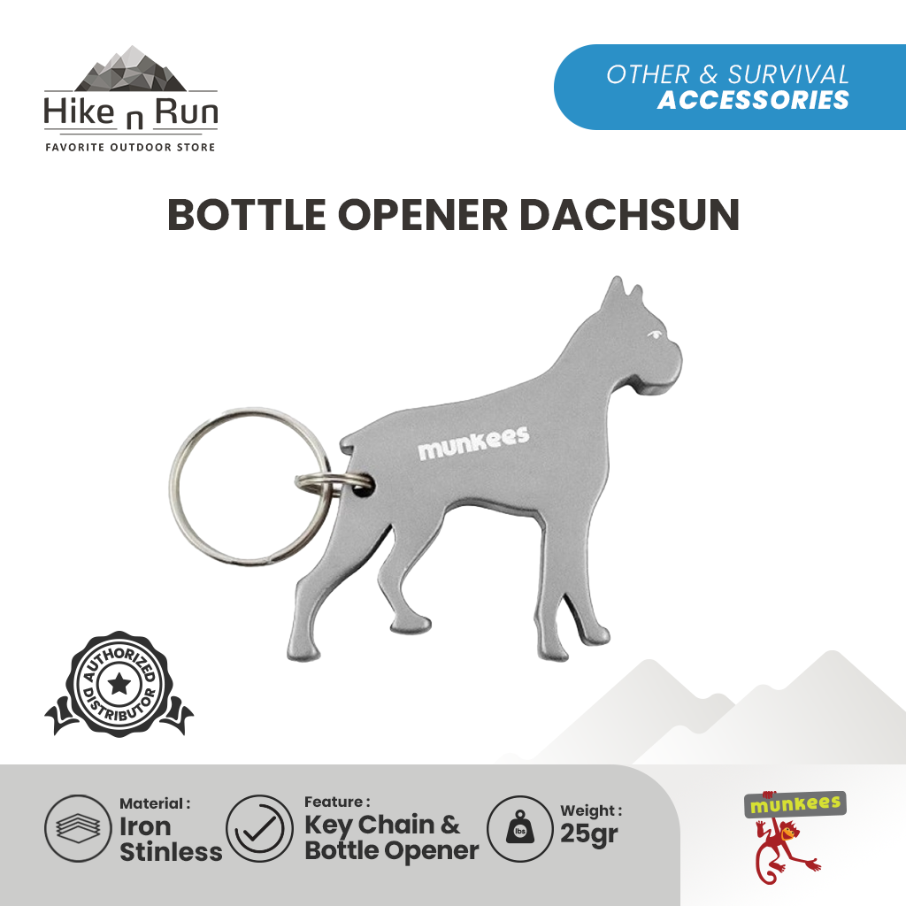 Munkees Gantungan Kunci Bottle Opener Dachshun - 3453