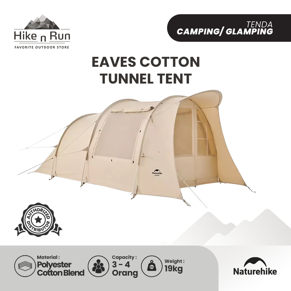 Tenda Camping Naturehike NH22ZP010 Eaves Cotton Tunnel Tent