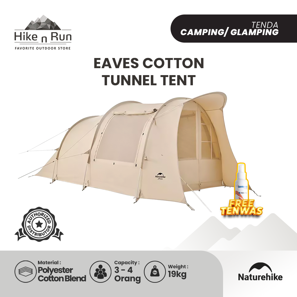 Tenda Camping Naturehike NH22ZP010 Eaves Cotton Tunnel Tent