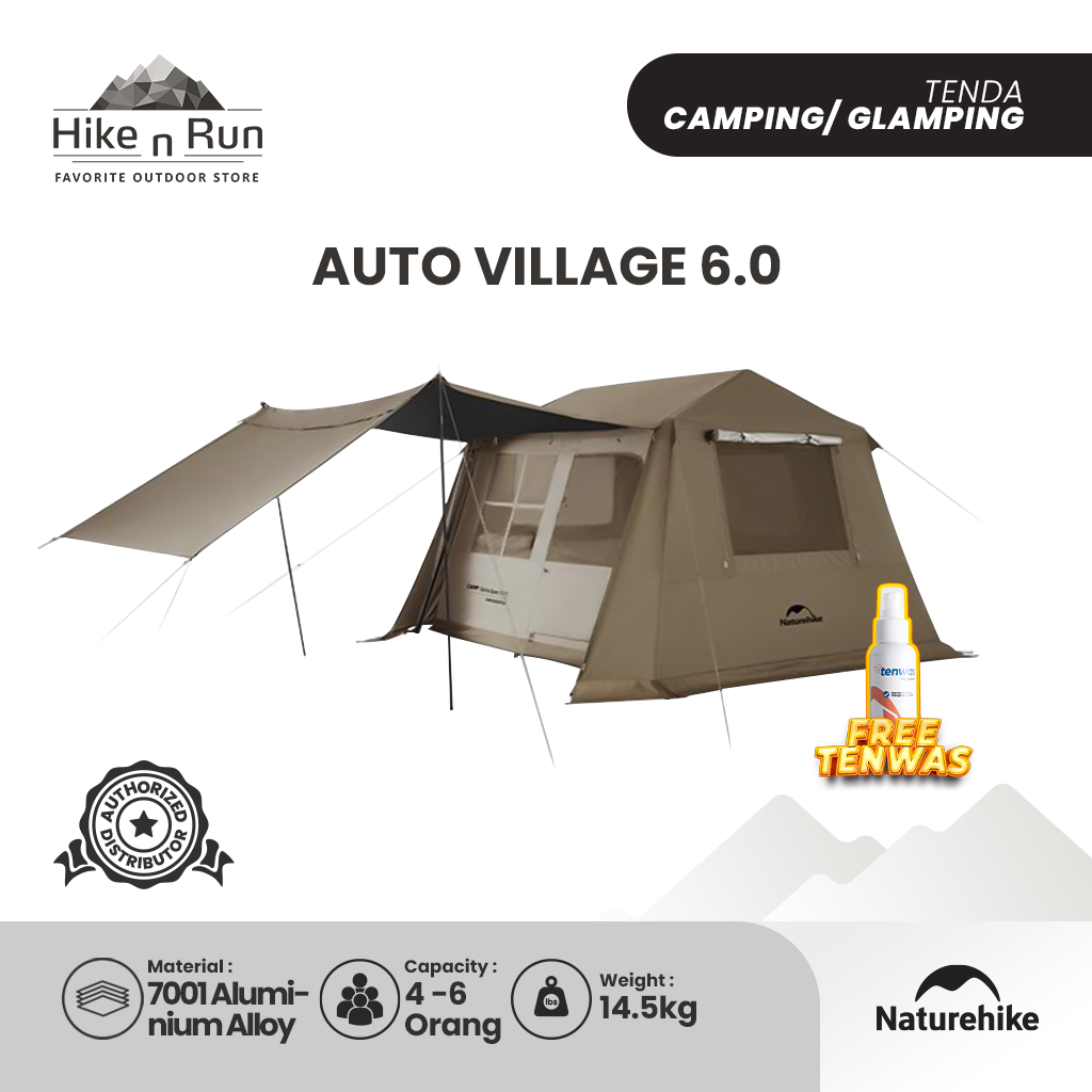 PREORDER!!!NATUREHIKE VILLAGE 6.0 AUTO TENT CNK2300ZP021