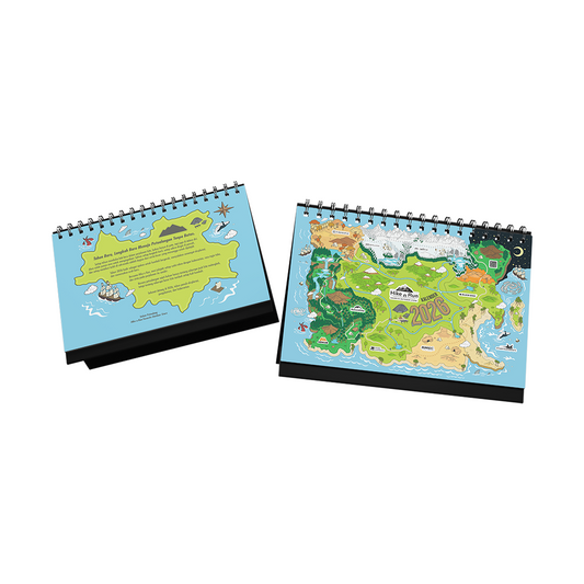Kalender Cetak Terbaru Hike N Run New Desk Calendar