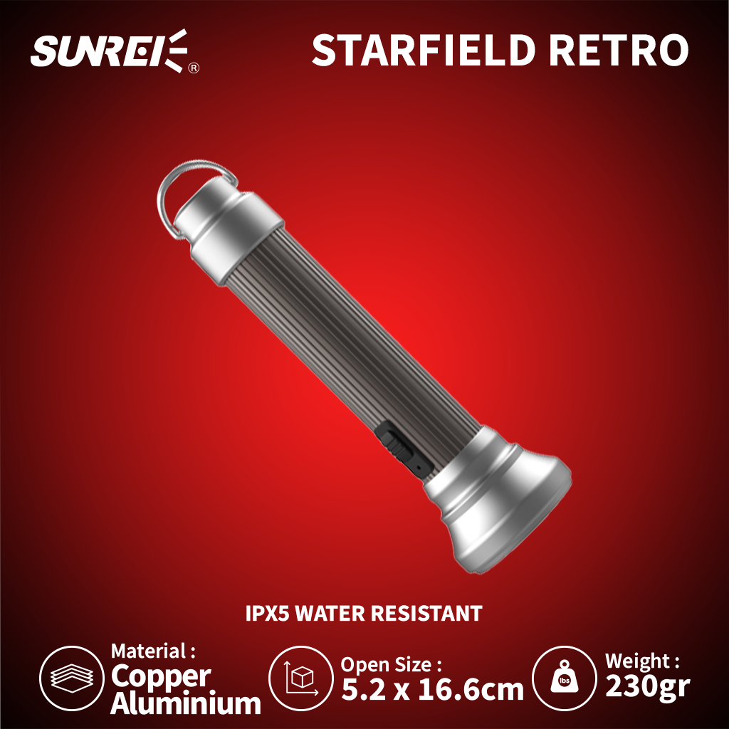 SUNREI STARFIELD RETRO FLASHLIGHT