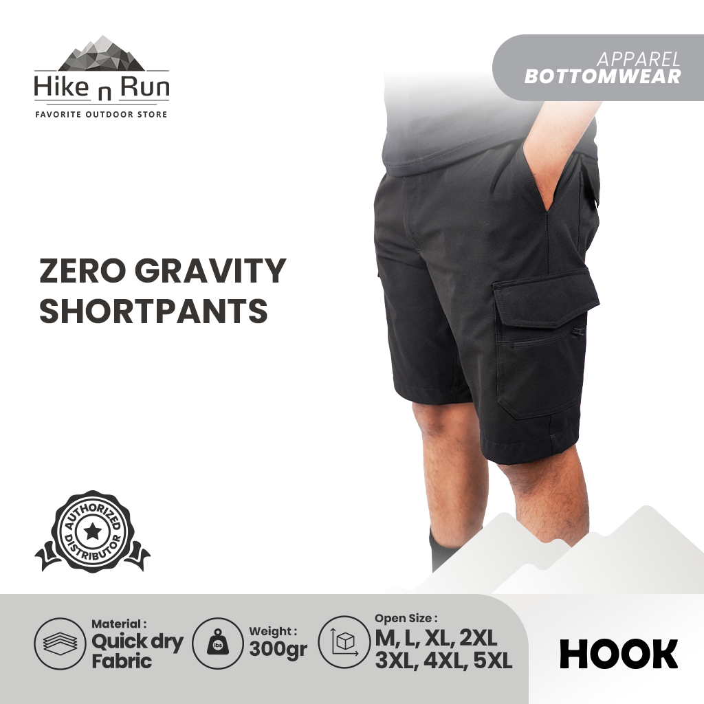 Hook Cargo Celana Pendek Outdoor Serbaguna Quick Dry Trousers