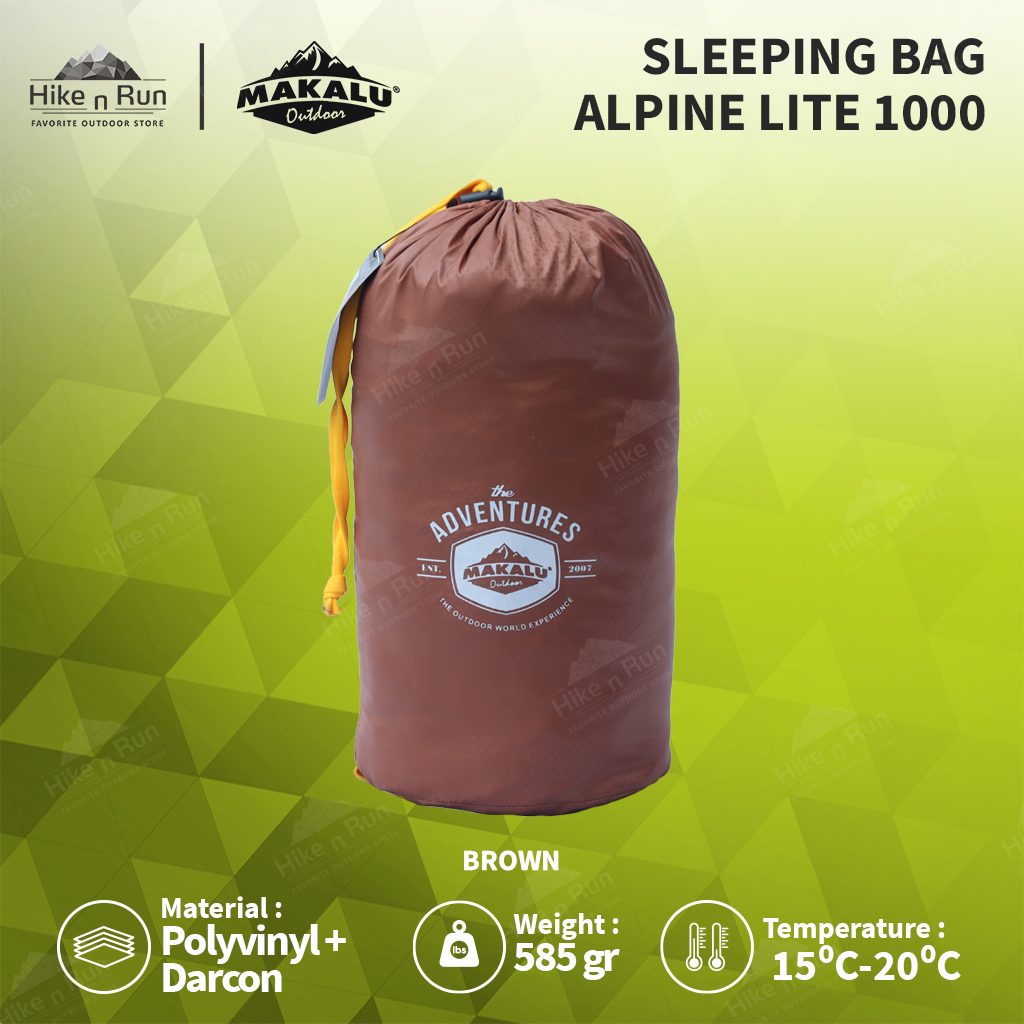 Sleeping Bag Makalu Ultralight Envelope Alpine Lite 1000