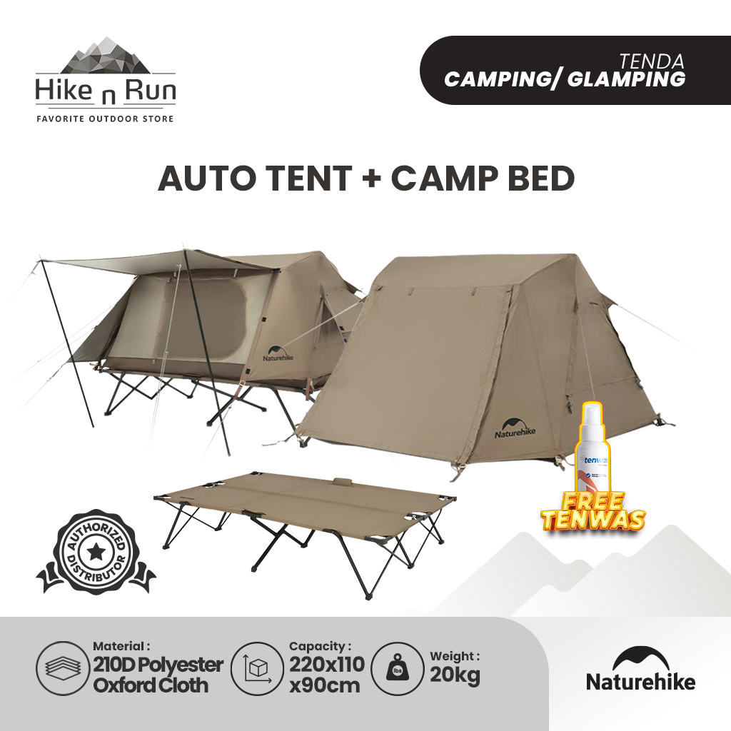 PREORDER!!! Tenda Glamping Campbed 2 Orang Naturehike CNH22ZP001 Auto Tent