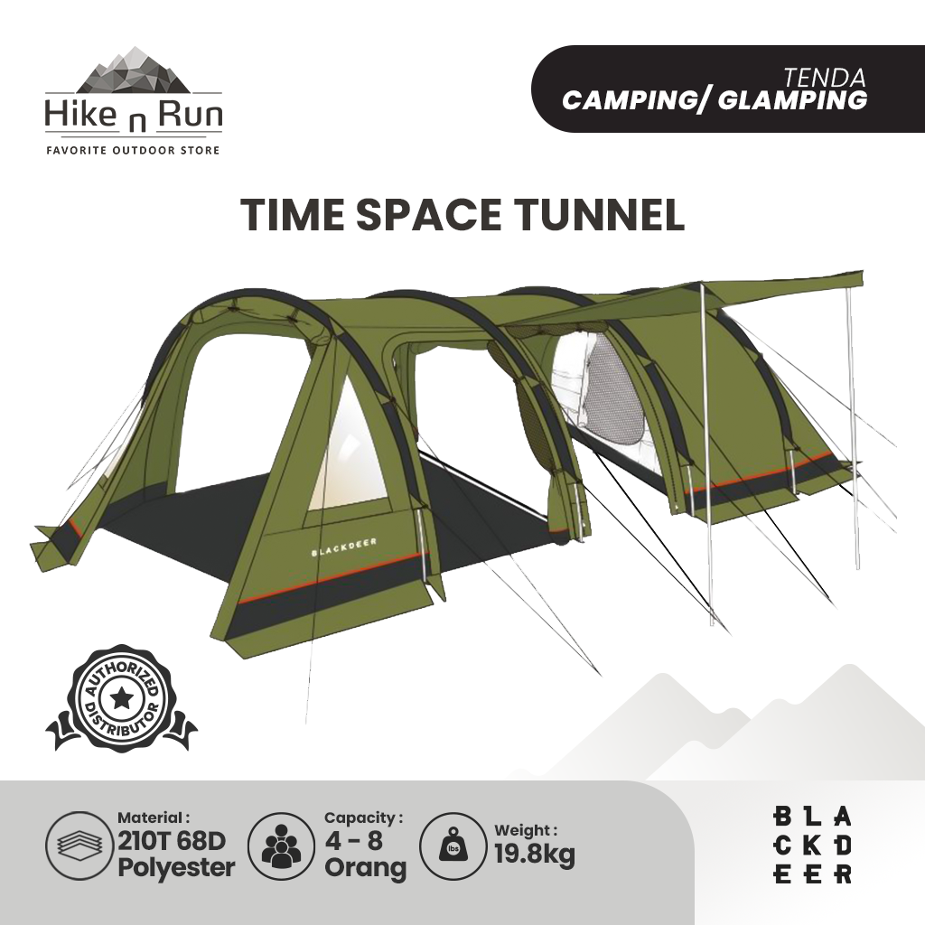 TENDA CAMPING BLACKDEER BD12111125/BD12121139 TIME SPACE TUNNEL GLAMPING TENT