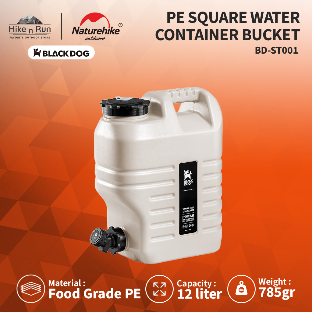 PREORDER!!! Blackdog Galon Air BD-ST001 PE Square Water Container Bucket