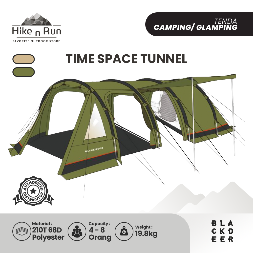 TENDA CAMPING BLACKDEER BD12111125/BD12121139 TIME SPACE TUNNEL GLAMPING TENT