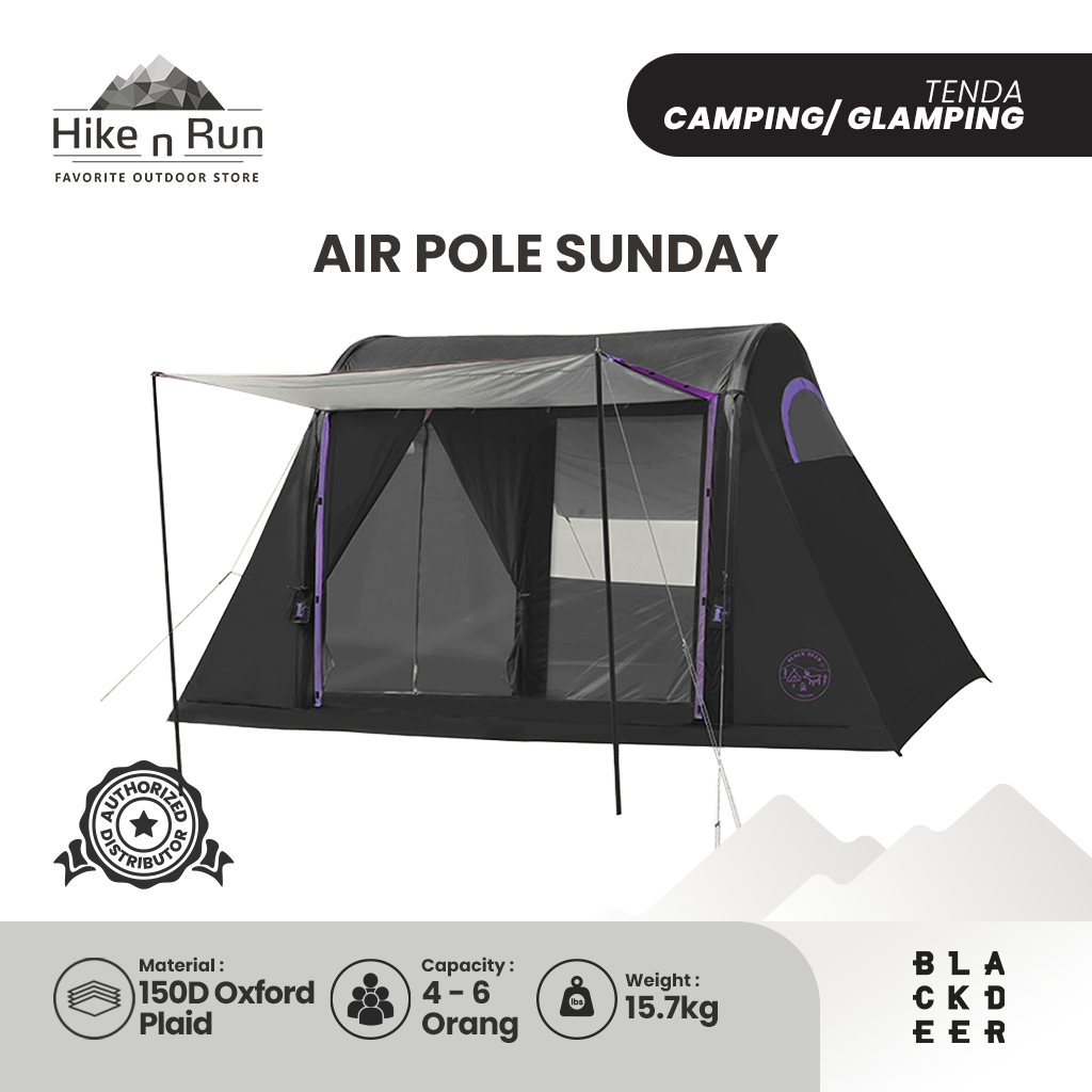 Tenda Camping Blackdeer BD1221115 Inflateable Air Pole Sunday Tent