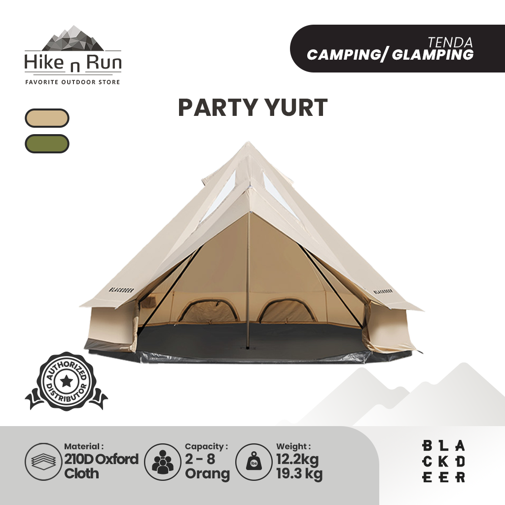 TENDA CAMPING BLACKDEER BD12111123 PARTY YURT GLAMPING TENT