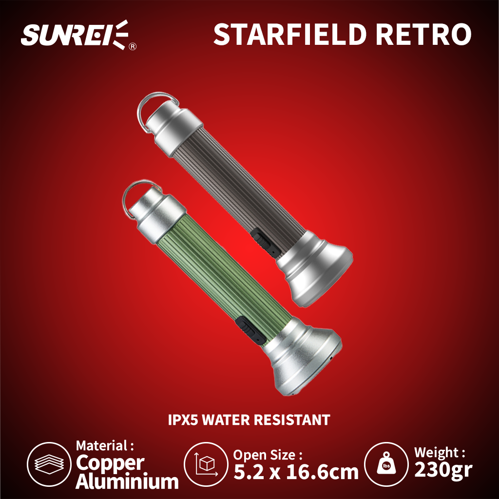 SUNREI STARFIELD RETRO FLASHLIGHT