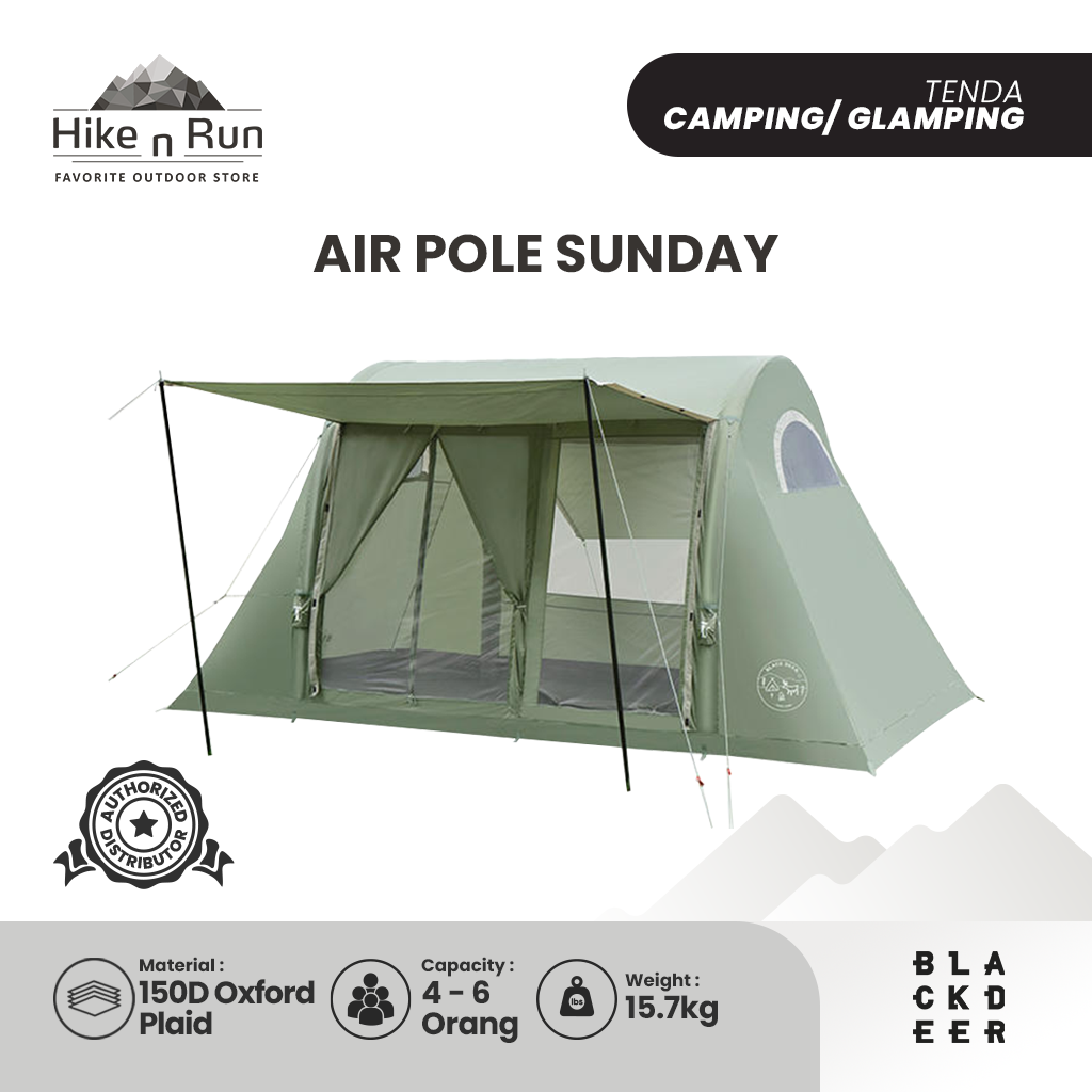 Tenda Camping Blackdeer BD1221115 Inflateable Air Pole Sunday Tent