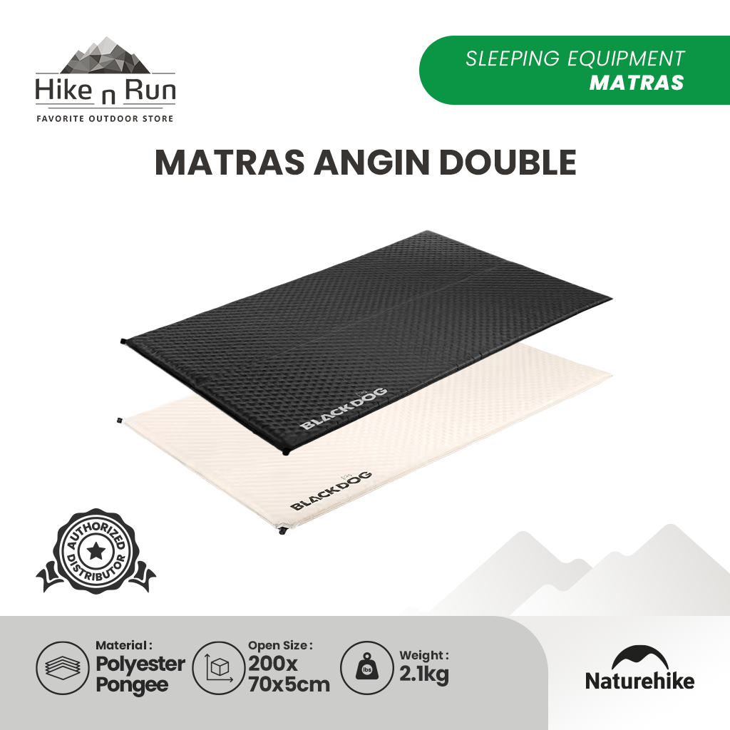 PRE ORDER!!! Blackdog Matras Angin Double BD-CQD003 Single / Double Self Inflate Mattress