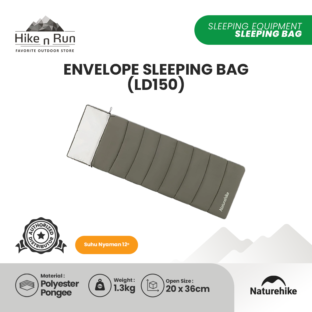 Kantung Tidur Naturehike CNK2300SD016 Envelope Cotton Sleeping Bag