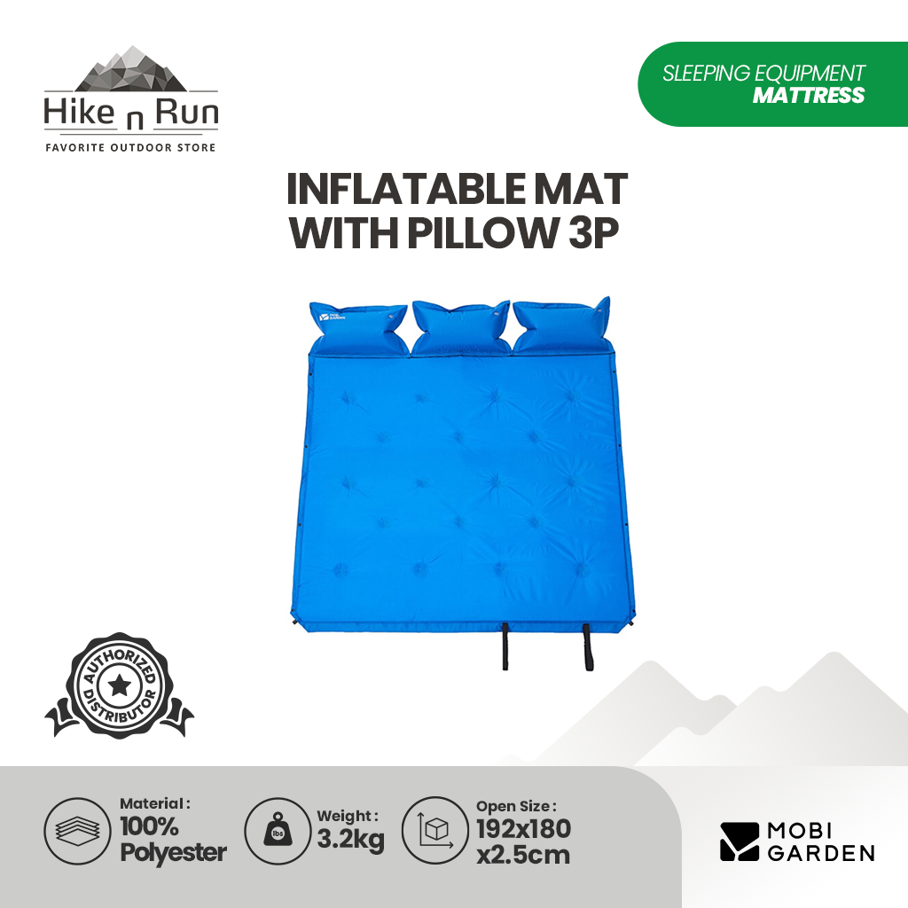 Matras Angin Mobi Garden EX20663001 Inflatable Mat With Pillow 3P