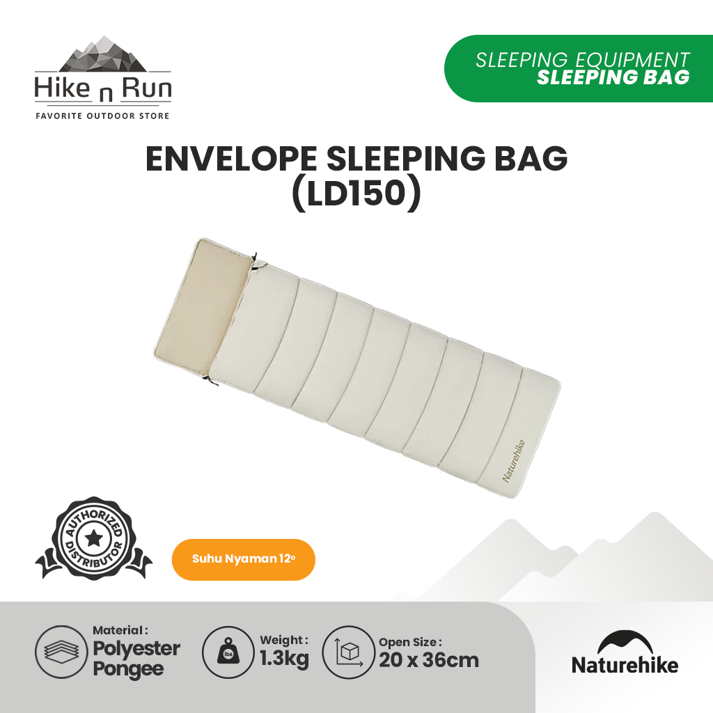 Kantung Tidur Naturehike CNK2300SD016 Envelope Cotton Sleeping Bag