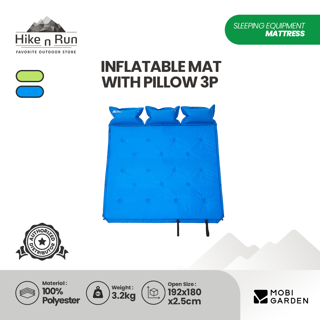 Matras Angin Mobi Garden EX20663001 Inflatable Mat With Pillow 3P