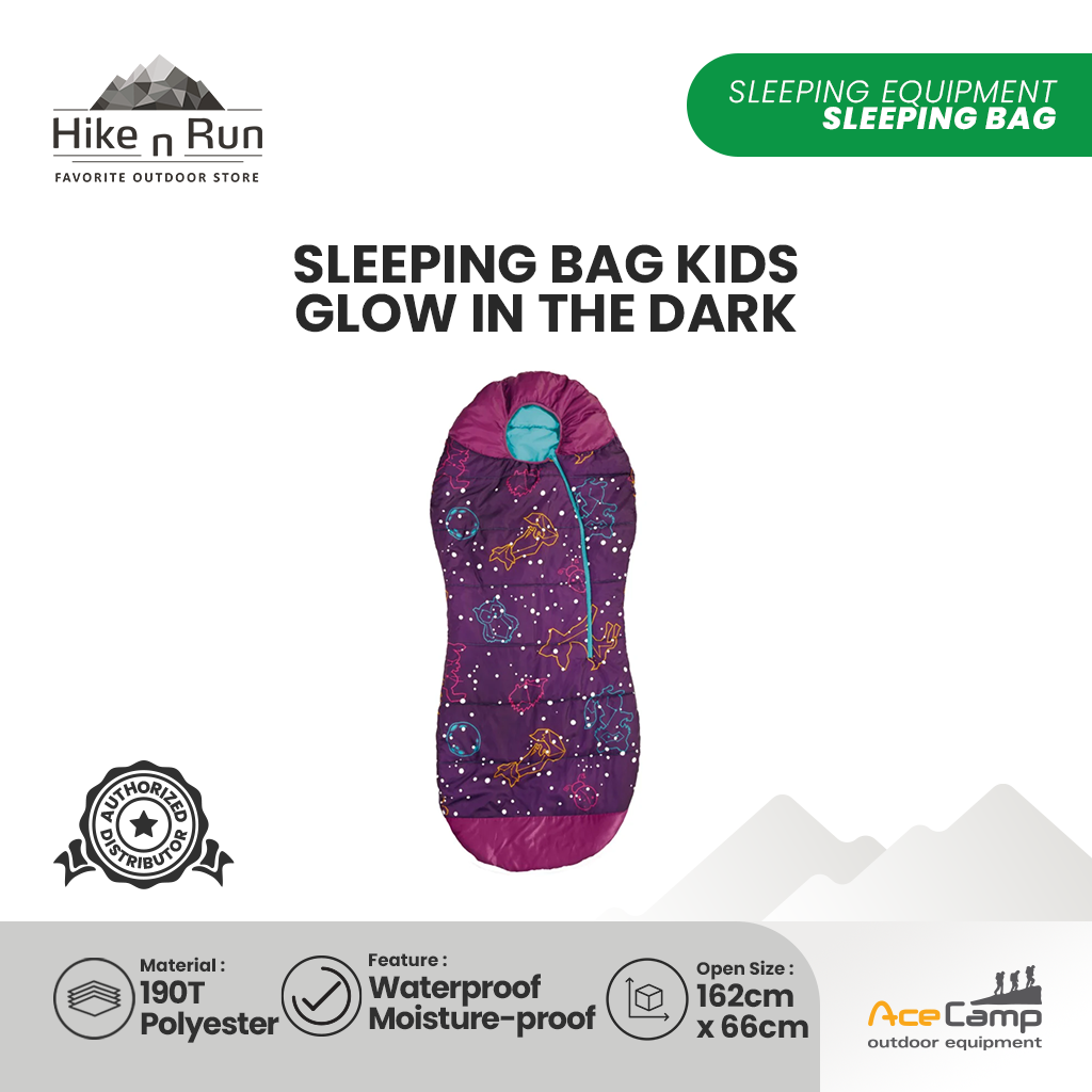 Sleeping Bag Mummy Anak Acecamp Glow In The Dark