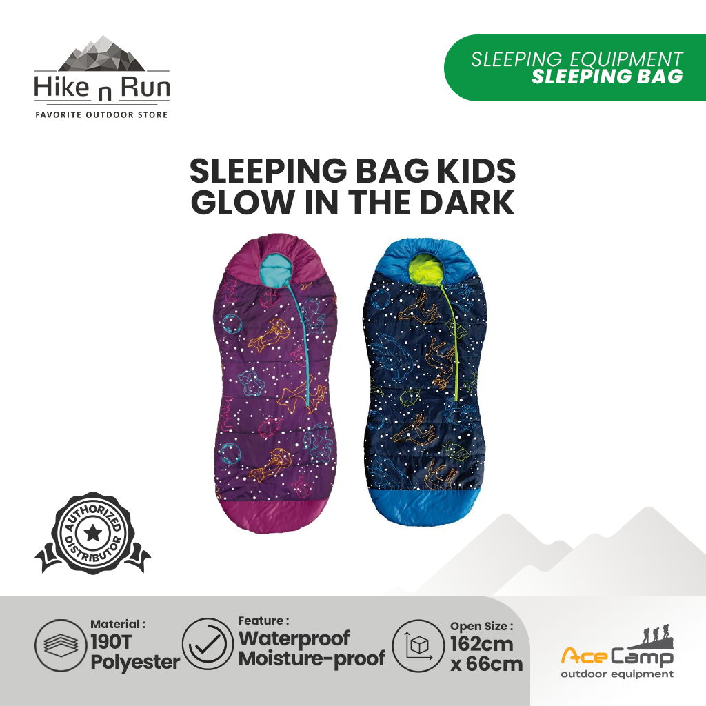 Sleeping Bag Mummy Anak Acecamp Glow In The Dark