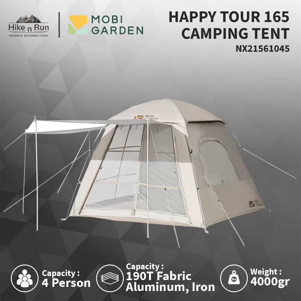 Mobi Garden camping tent Happy Tour 165 Tenda Camping 3-4 Orang - NX21561045