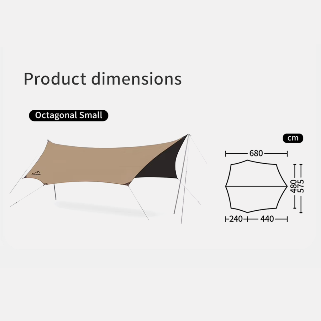 Naturehike Kanopi Flysheet Camping CNK2350WS015 Cloud Skies Canopy Tarp