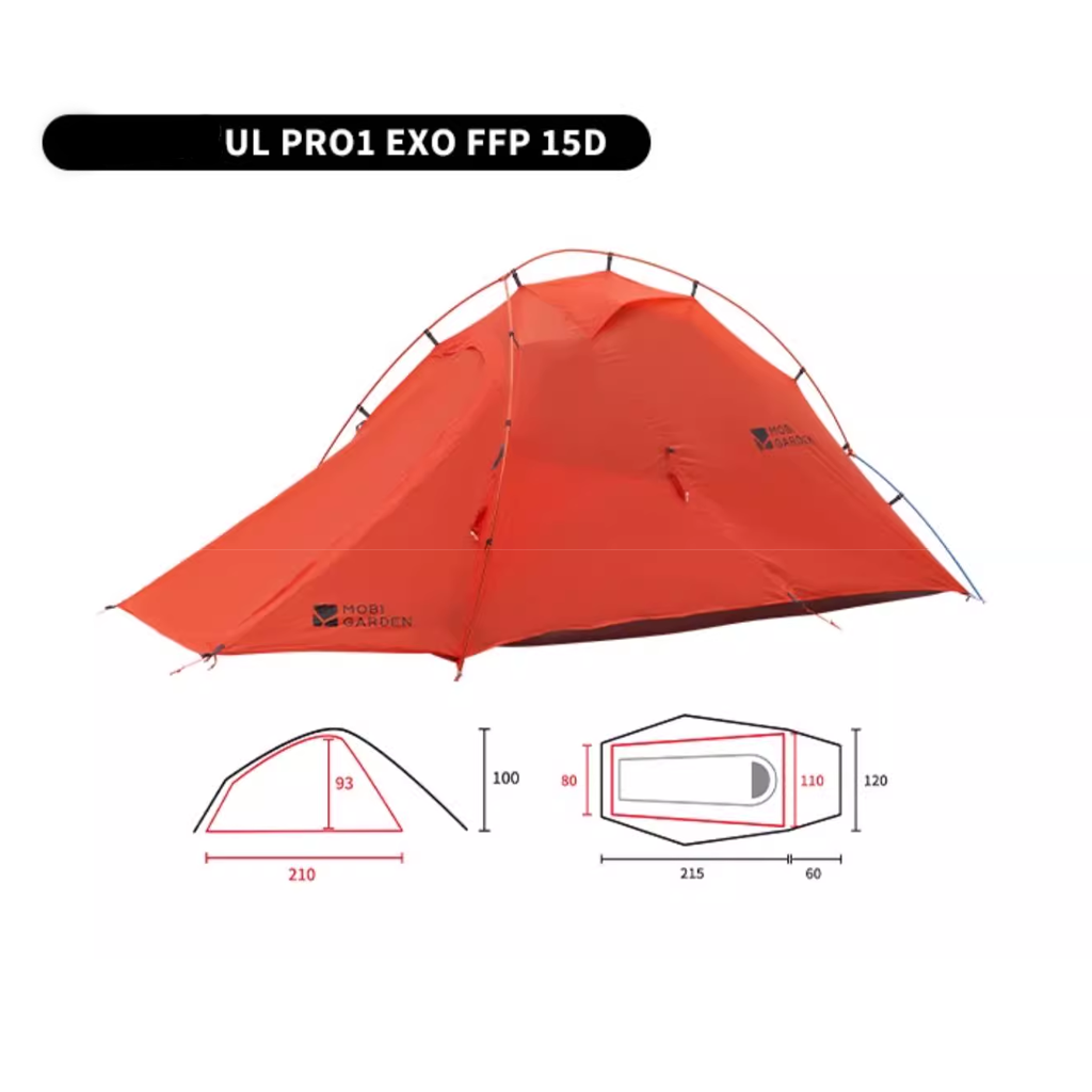 Mobi Garden Tenda Hiking Cold Mountain Snow Wing NX2456102 Hiking Tent 2P