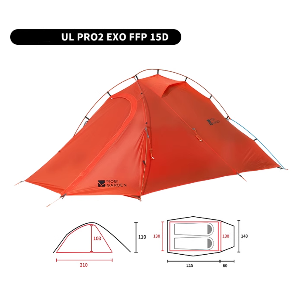 Mobi Garden Tenda Hiking Cold Mountain Snow Wing NX2456102 Hiking Tent 2P