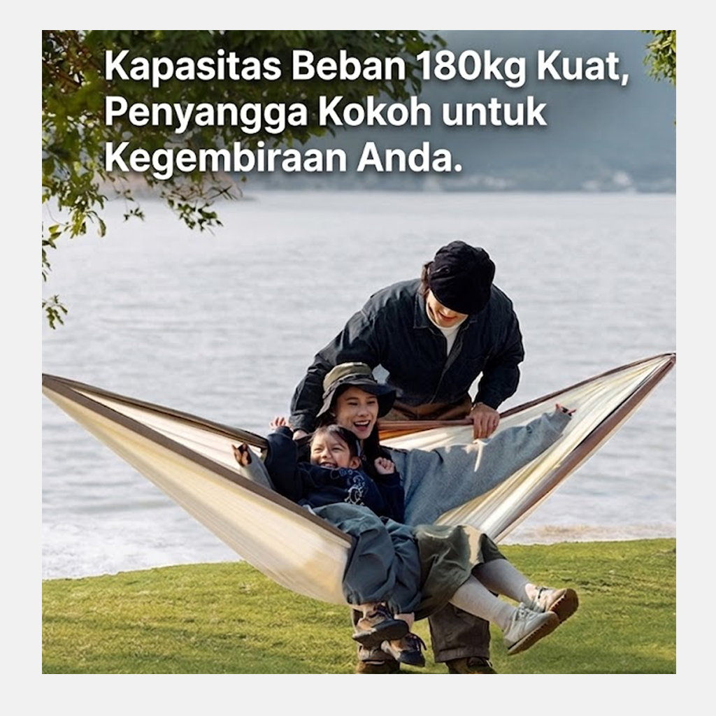 NATUREHIKE SINGLE DOUBLE HAMMOCK ULTRALIGHT NH21DC011