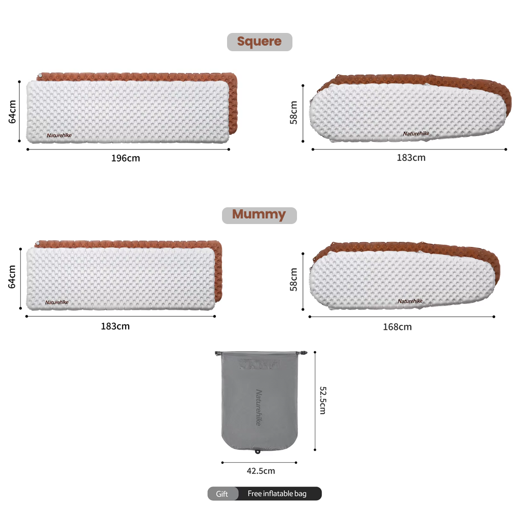 Naturehike Matras Angin Ultralight Tuye 5.8 CNH22DZ016