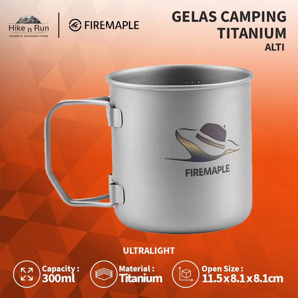 Gelas Camping Titanium Firemaple Alti Cup Ultralight Bushcraft