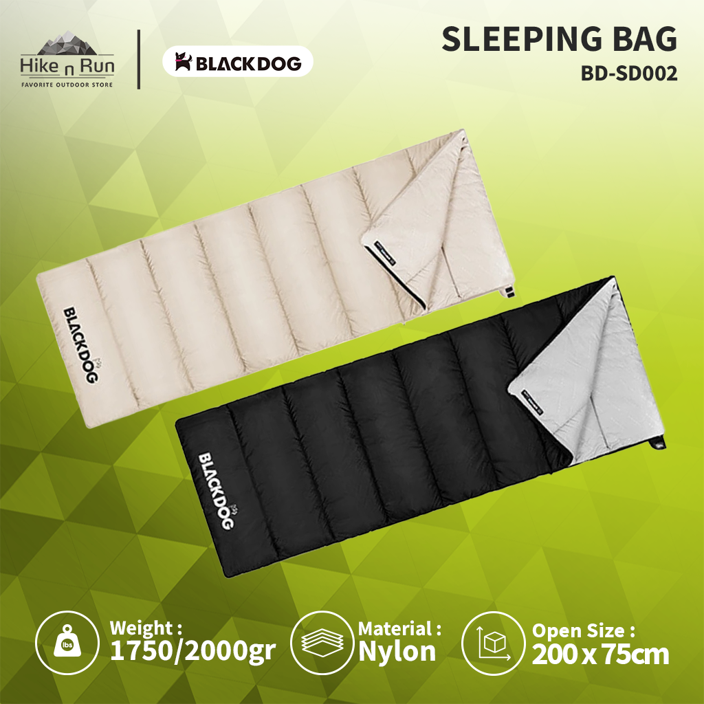 BLACK DOG KANTUNG TIDUR CAMPING HANGAT BD-SD002 COTTON SLEEPING BAG ENVELOPE