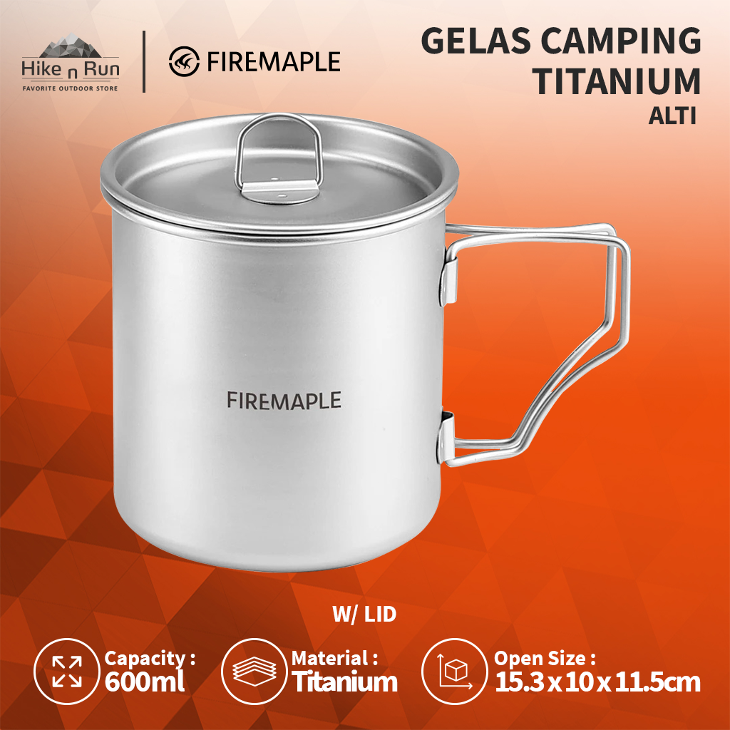 Gelas Camping Titanium Firemaple Alti Cup Ultralight Bushcraft