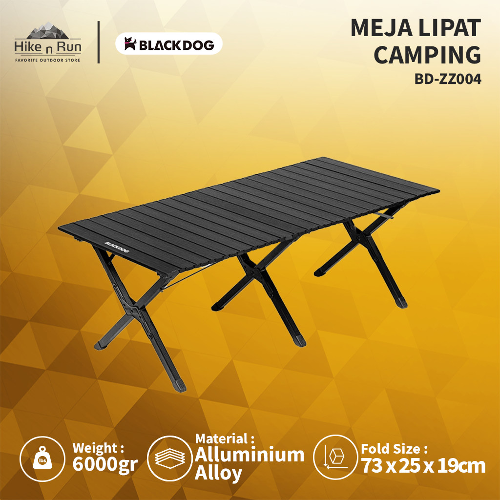 BLACK DOG MEJA LIPAT CAMPING  ALLUMINIUM ROLL BD-ZZ004