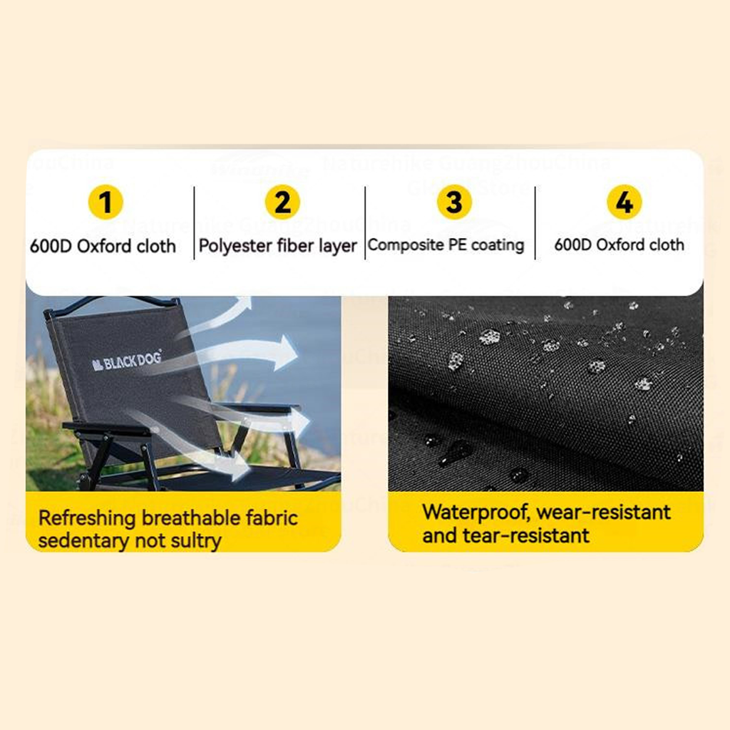 Kursi Lipat Portable Ringan Multifungsi Blackdog CBD2550JJ059 Ultralight Camping Chair CBD2450JJ017 CBD2450JJ016 Kermit Folding Chair Multifunction