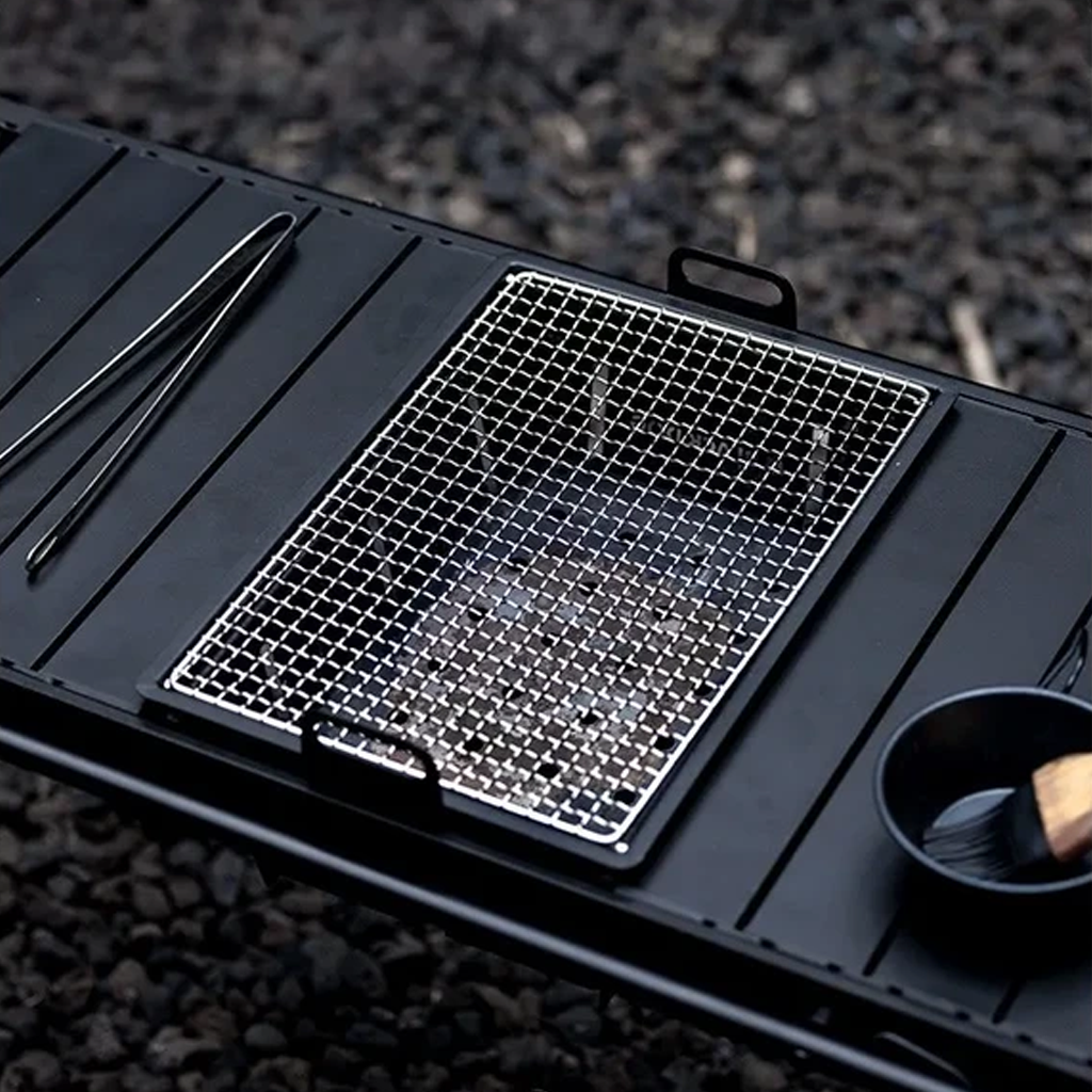 Blackdog Gill Lipat Camping CBD2300CF012 IGT Black Steel Charcoal Grill Modular IGT Portable BBQ Grill Outdoor