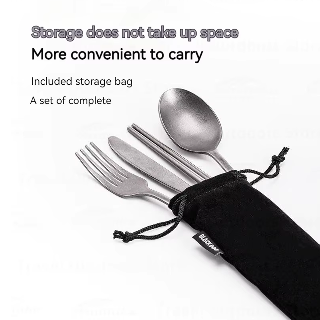 Set Alat Makan Blackdog  BD-CJ007 Stainless Steel Tableware Set