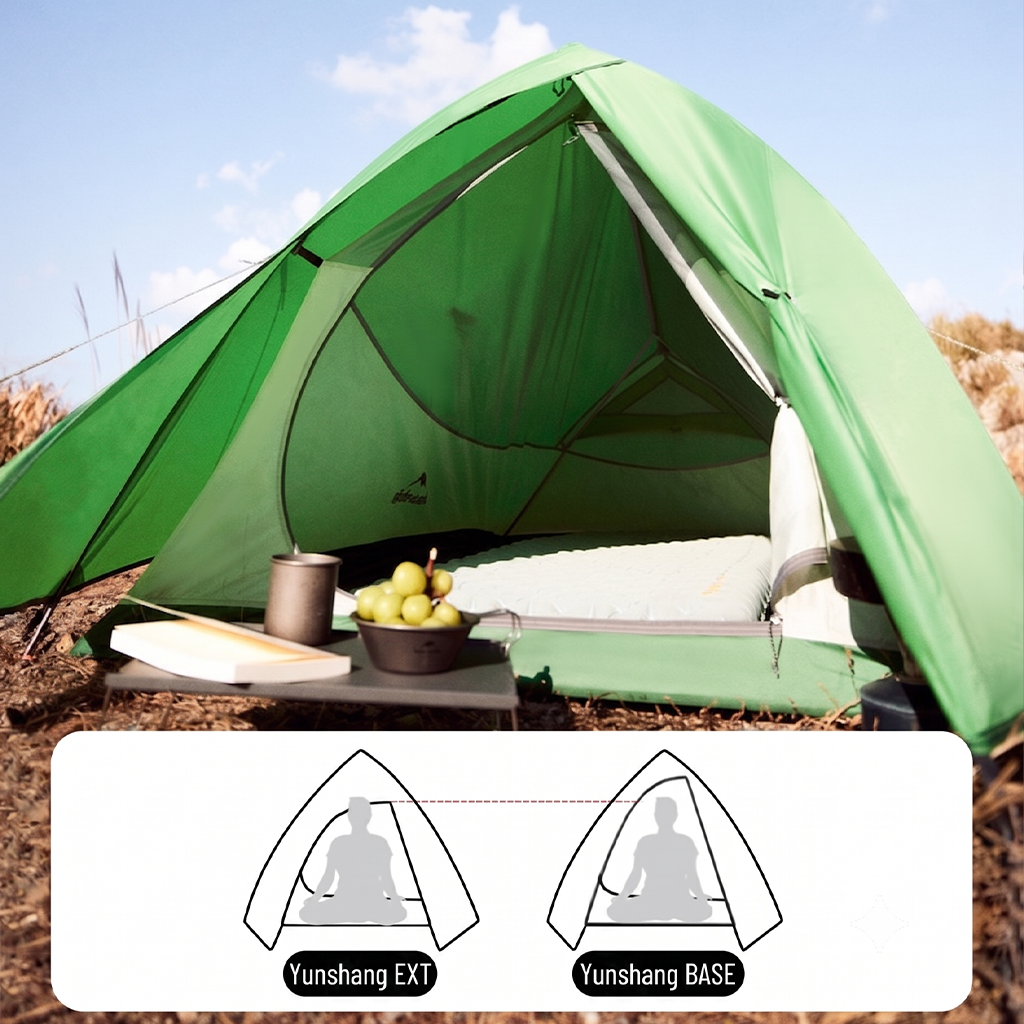 Tenda Hiking Ringan Naturehike Hiking Tent Cloud Up NH18T010-T/NH17T001-T/NH18T030-T/CNK2450WS032