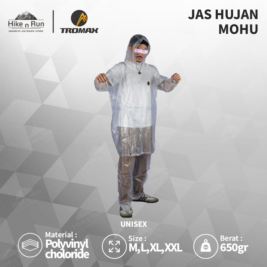 Tromax Mohu Jas Hujan Poncho Tahan Hujan Deras