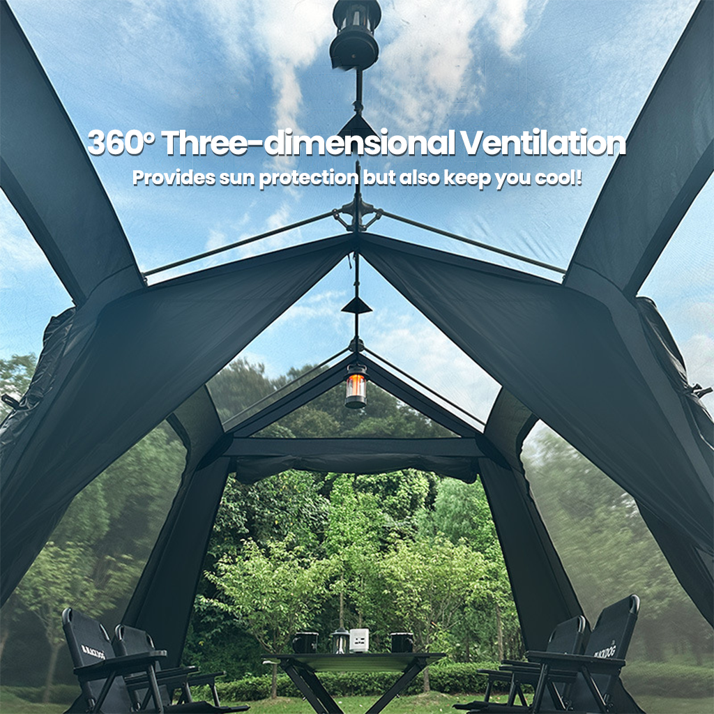 Tenda Otomatis Blackdog CBD2300ZP012 2 Room & 4 Hall Automatic Tent