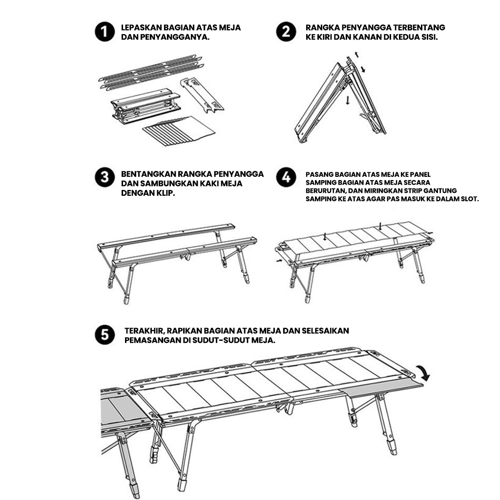 Blackdog Meja Lipat Outdoor Portable CBD2650JJ010 Meja IGT Tactical Camping Table Multifunction CBD2550JJ011