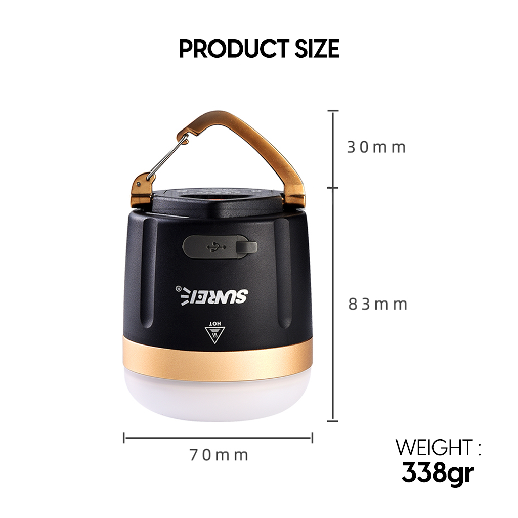 Sunrei Lampu CC5 LED Camping  Light