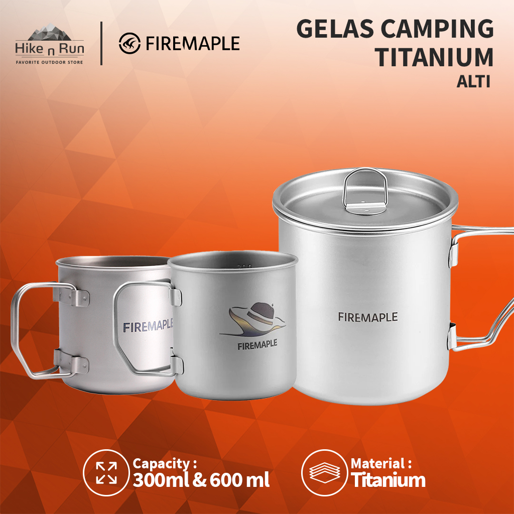 Gelas Camping Titanium Firemaple Alti Cup Ultralight Bushcraft