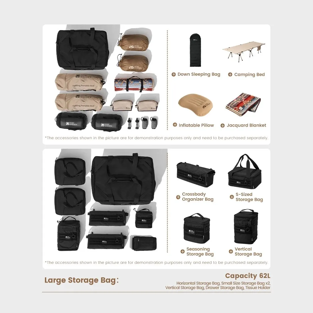 Mobi Garden Tas Penyimpanan Serbaguna NX23664005 Folding Multifuntional Storage Bag Outdoor NX23664005