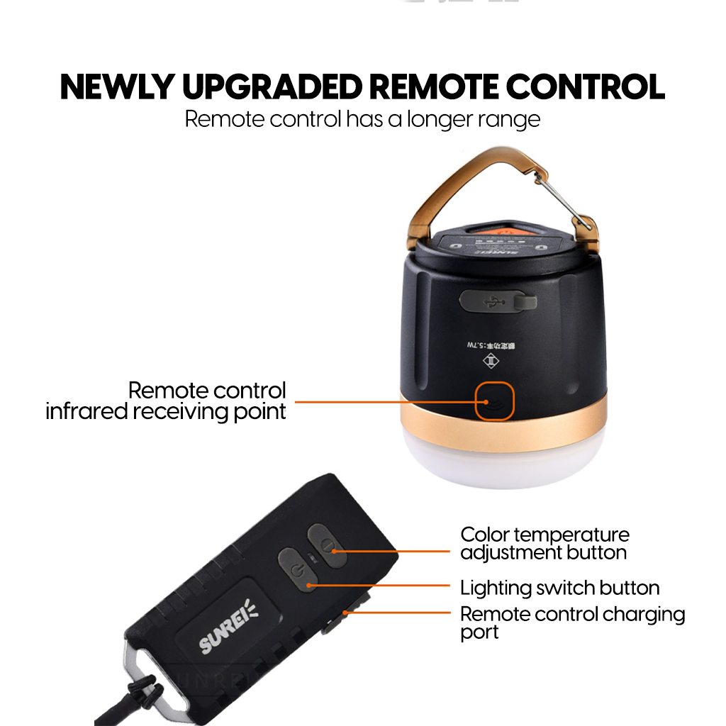 Sunrei Lampu CC5 LED Camping  Light